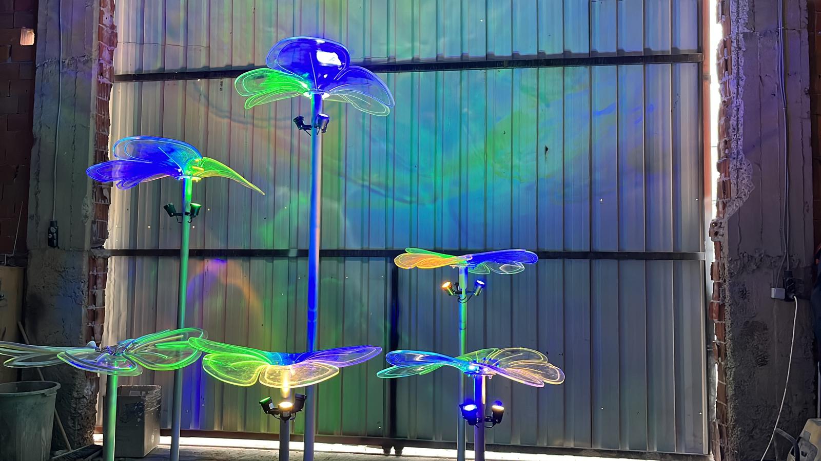 pleksi bahçe aydınlatma  ürünleri imalatına start verdik